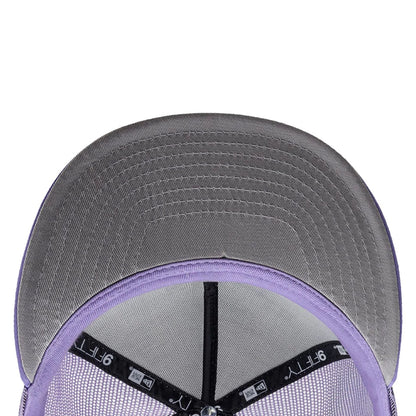 This is a Taz Looney Tunes Purple 9FIFTY A-Frame Trucker Adjustable Cap 2
