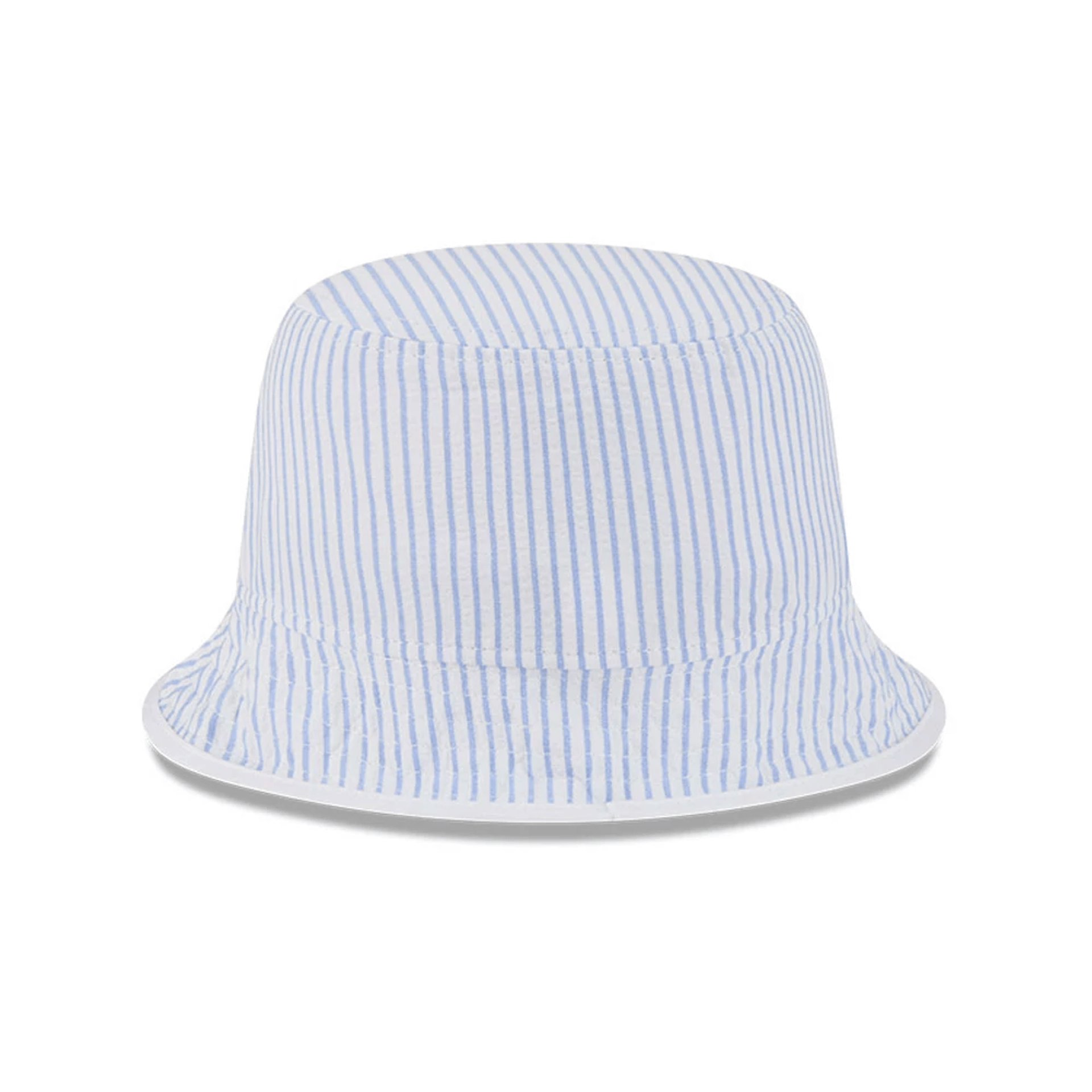 This is a New Era Pinstripe Pastel Blue Bucket Hat 5