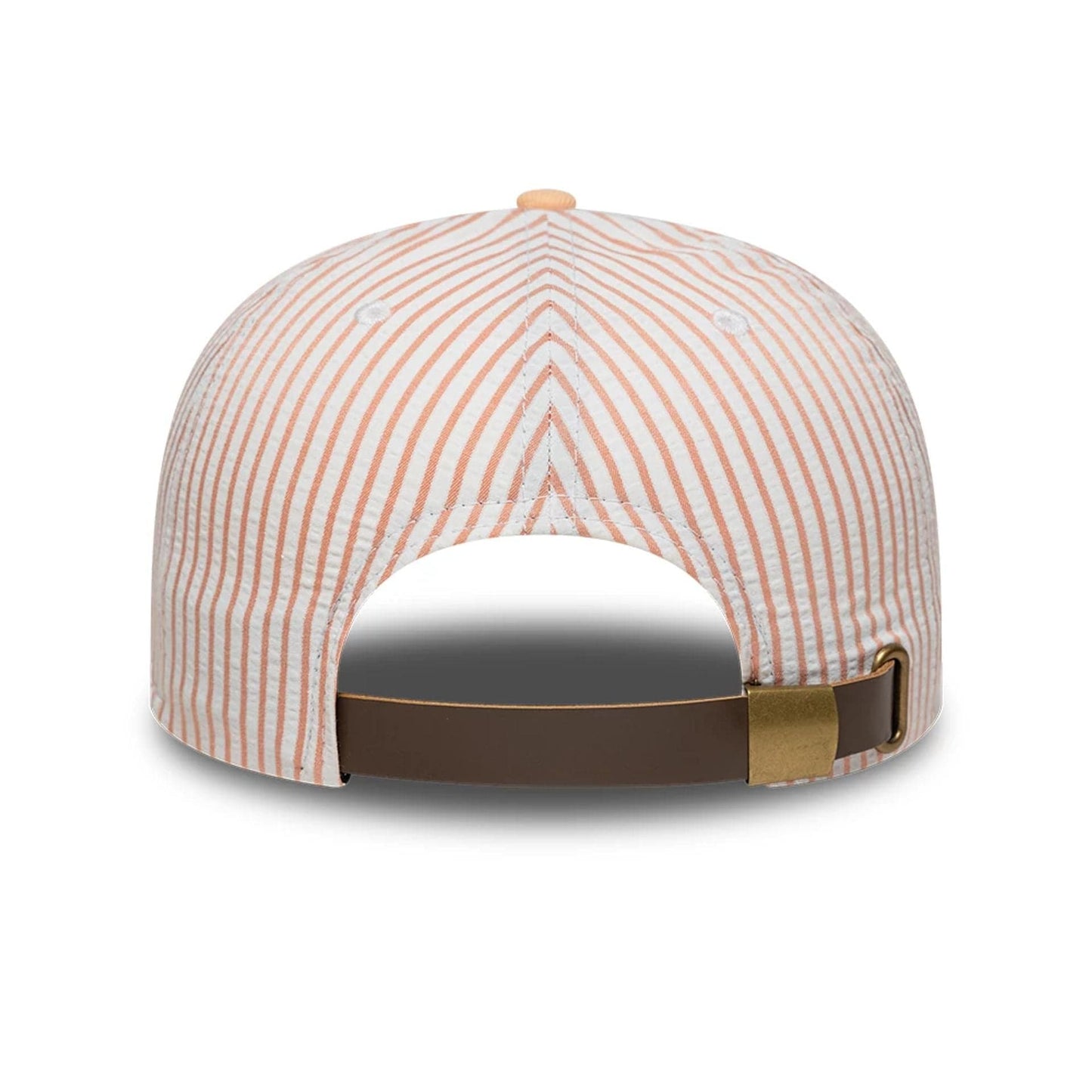This is a New Era Pinstripe Pastel Orange Retro Crown 9FIFTY Adjustable Cap 3