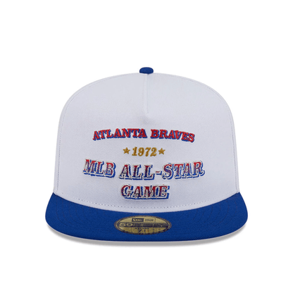 This is a Atlanta Braves Summer Derby White 59FIFTY A-Frame Fitted Cap 3