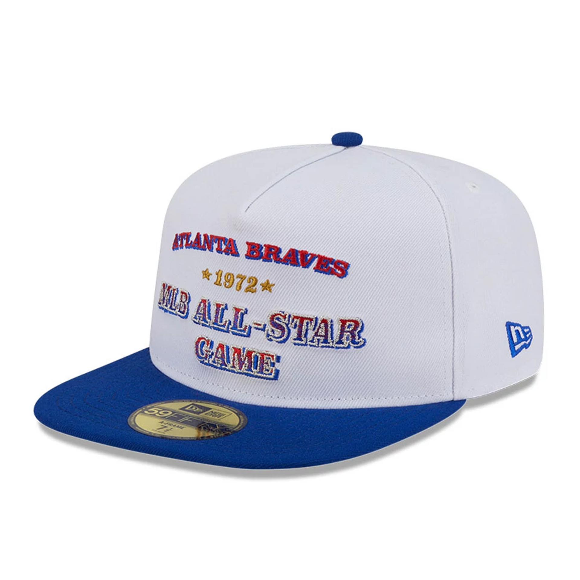 This is a Atlanta Braves Summer Derby White 59FIFTY A-Frame Fitted Cap 4