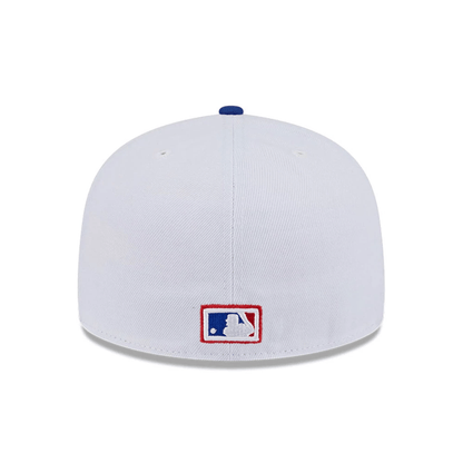 This is a Atlanta Braves Summer Derby White 59FIFTY A-Frame Fitted Cap 7