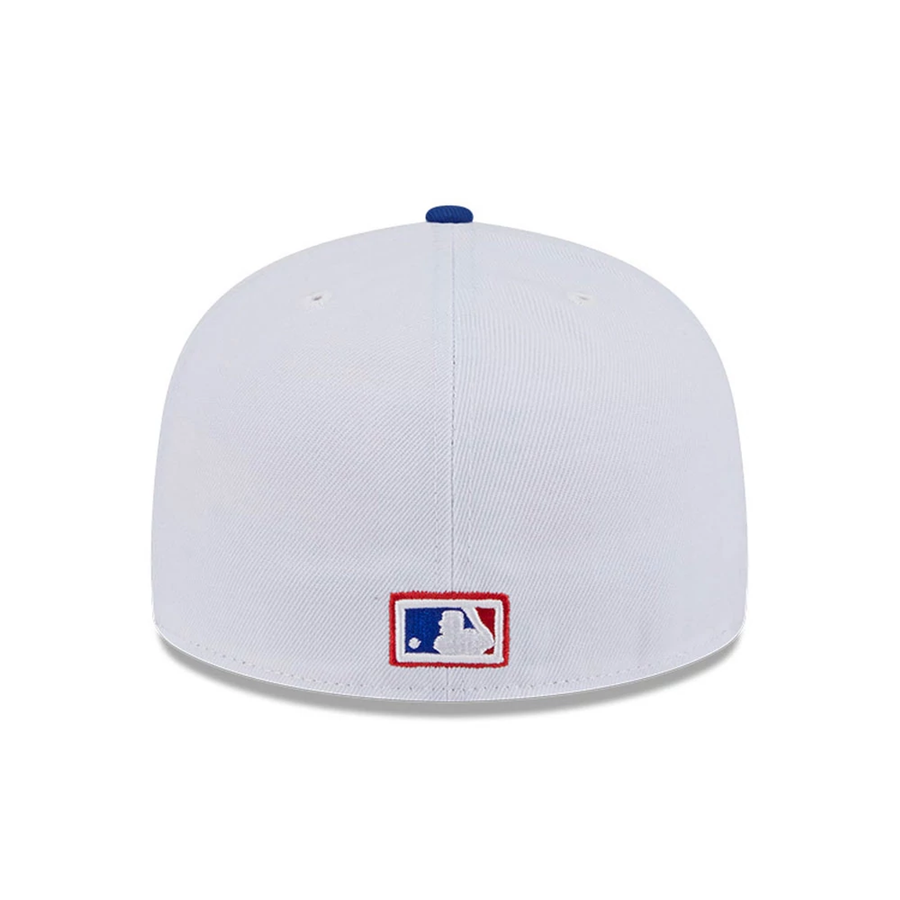 This is a Atlanta Braves Summer Derby White 59FIFTY A-Frame Fitted Cap 7