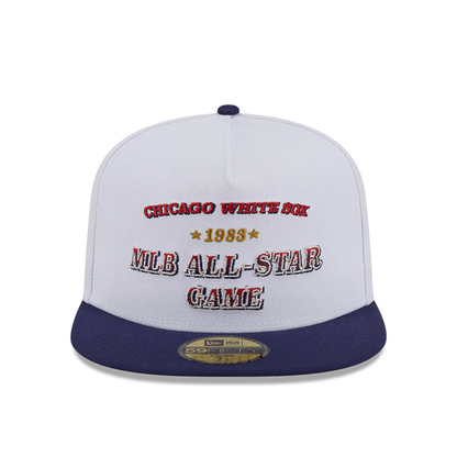 This is a Chicago White Sox Summer Derby White 59FIFTY A-Frame Fitted Cap 3