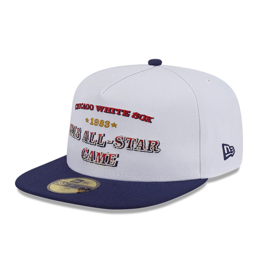 This is a Chicago White Sox Summer Derby White 59FIFTY A-Frame Fitted Cap 4