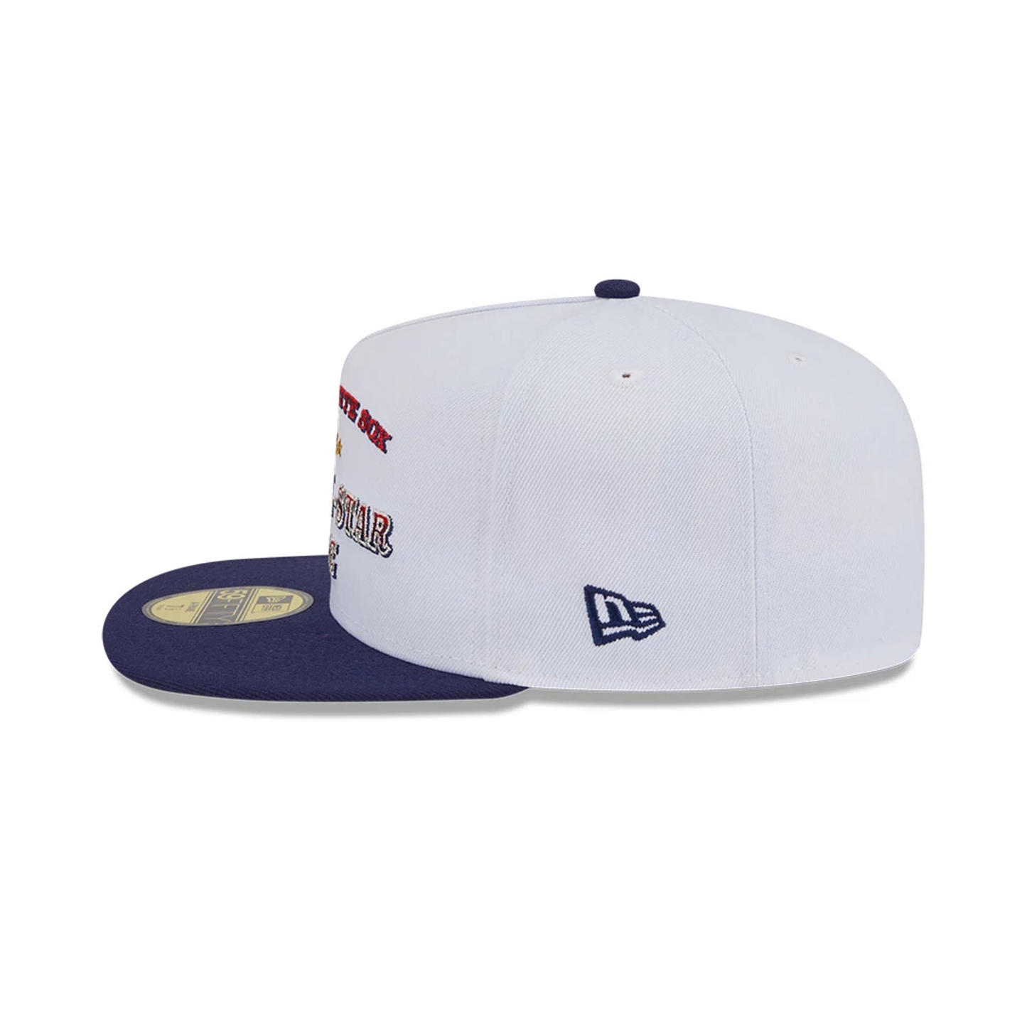 This is a Chicago White Sox Summer Derby White 59FIFTY A-Frame Fitted Cap 6