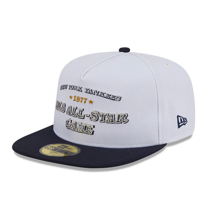 This is a New York Yankees Summer Derby White 59FIFTY A-Frame Fitted Cap 4