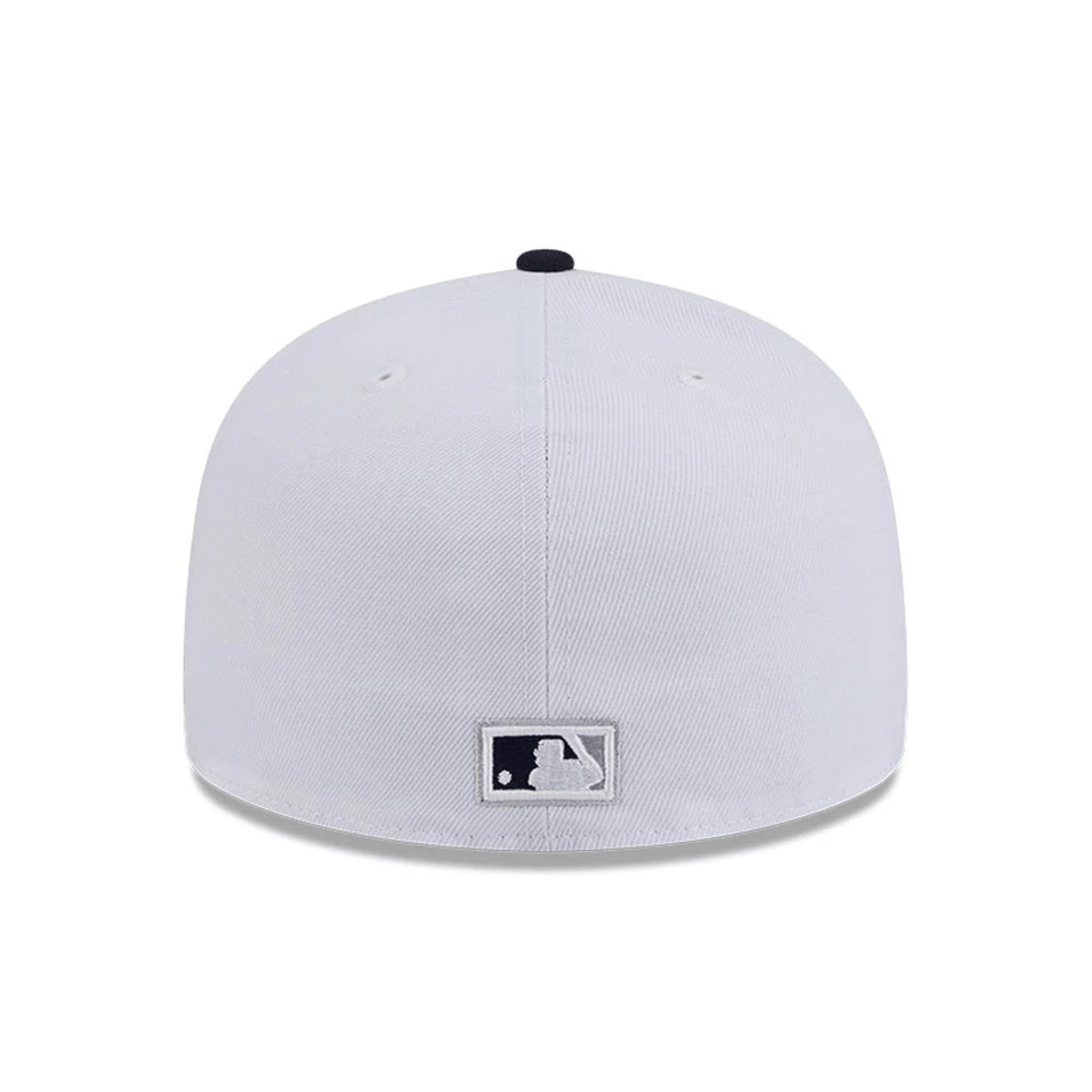 This is a New York Yankees Summer Derby White 59FIFTY A-Frame Fitted Cap 7