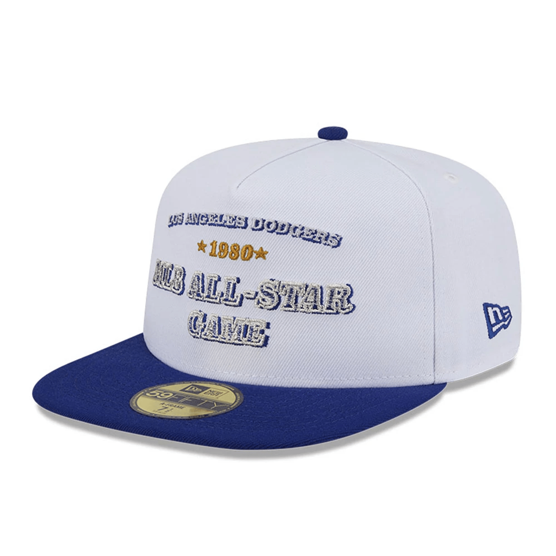 This is a LA Dodgers Summer Derby Cream 59FIFTY A-Frame Fitted Cap 4