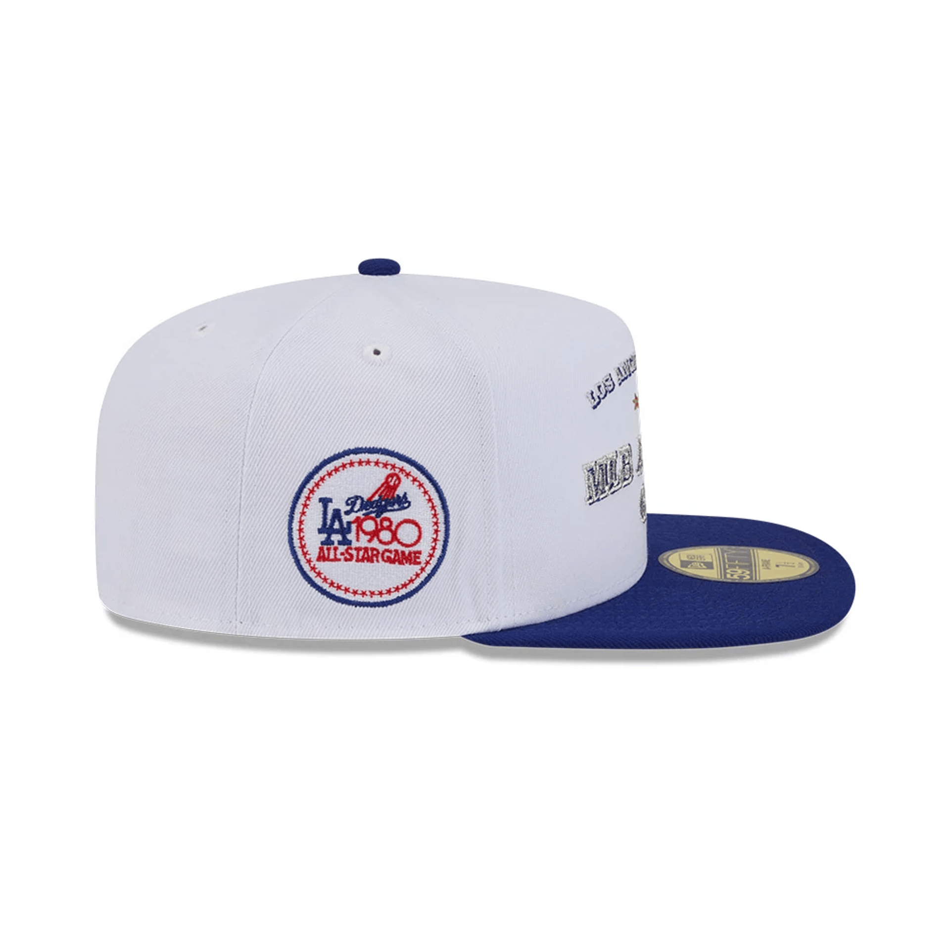 This is a LA Dodgers Summer Derby Cream 59FIFTY A-Frame Fitted Cap 5