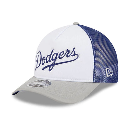 This is a LA Dodgers Summer Derby White 9FORTY M-Crown A-Frame Adjustable Cap 4