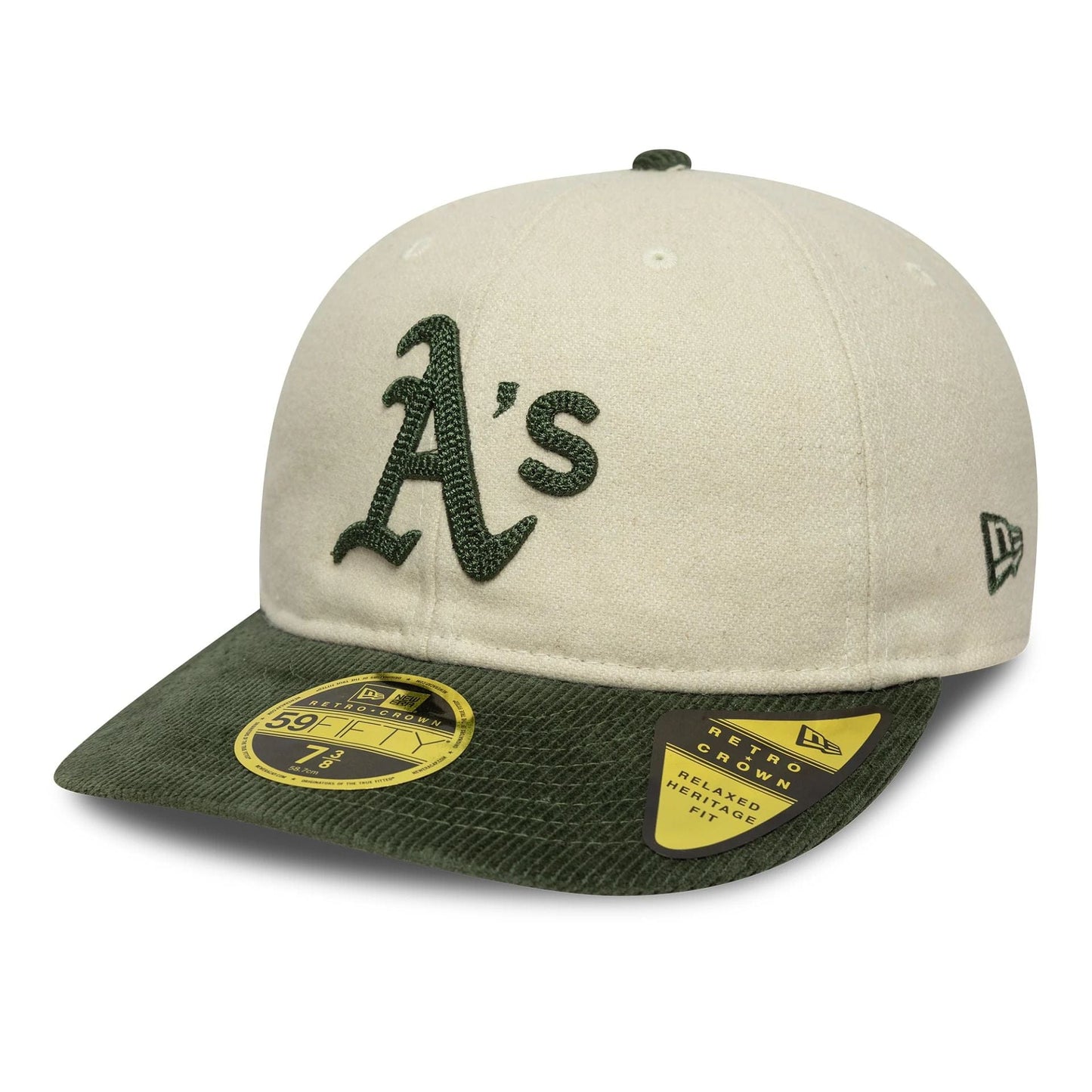 This is a Oakland Athletics MLB 59FIFTY Day 2025 Cream Retro Crown 59FIFTY Fitted Cap 4