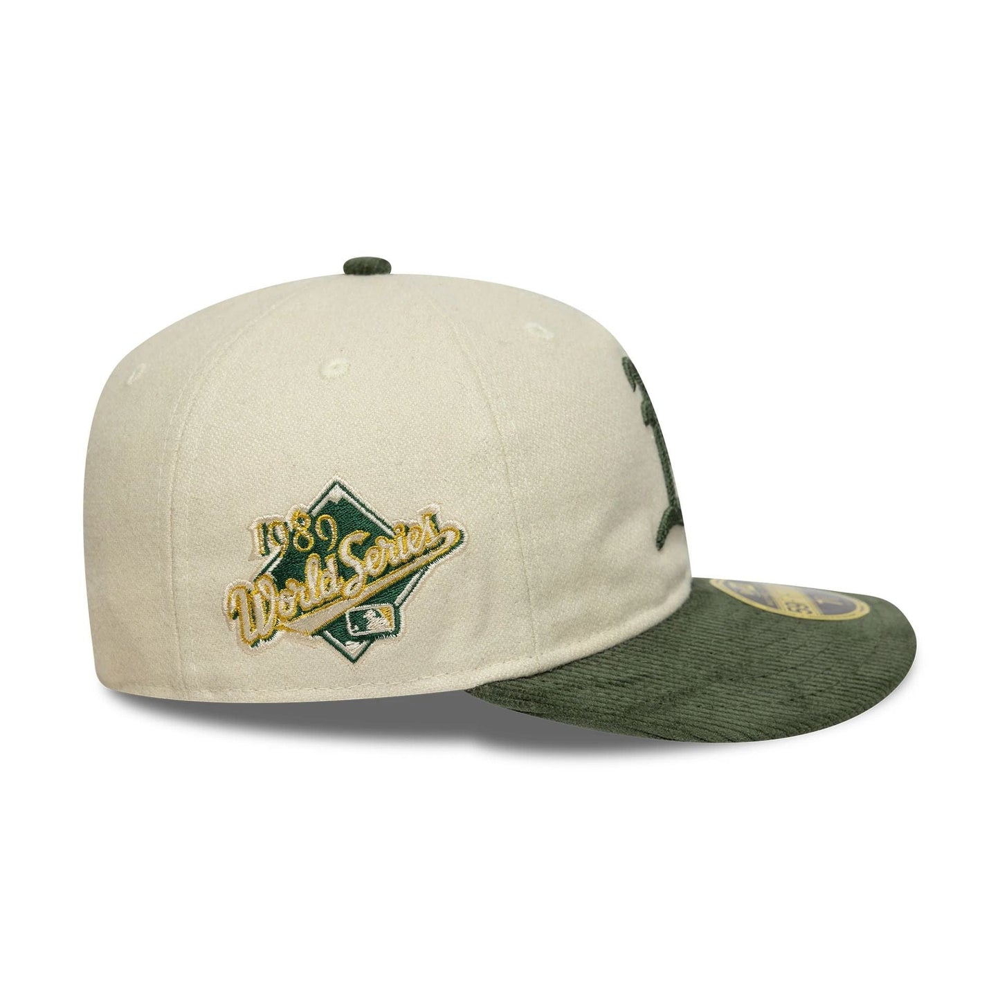 This is a Oakland Athletics MLB 59FIFTY Day 2025 Cream Retro Crown 59FIFTY Fitted Cap 5