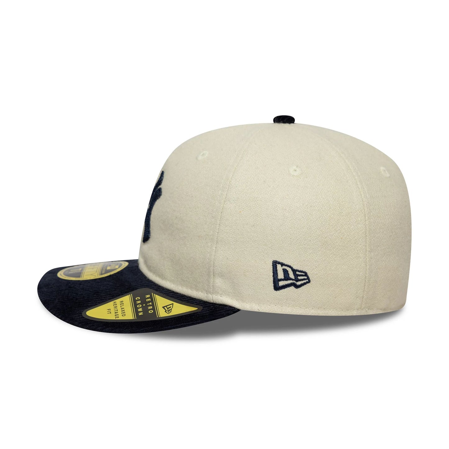 This is a New York Yankees MLB 59FIFTY Day 2025 Cream Retro Crown 59FIFTY Fitted Cap 6