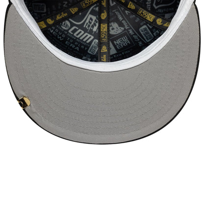 This is a New Era Script 59FIFTY Day 2025 Black 59FIFTY Fitted Cap 2