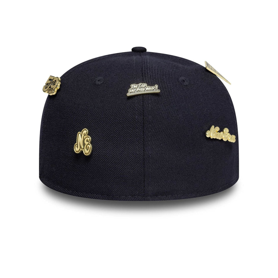 This is a New Era Wool 59FIFTY Day 2025 Navy Retro Crown 59FIFTY Fitted Cap 3