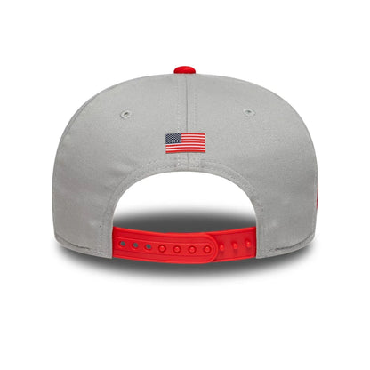 This is a MoneyGram Hass F1 Esteban Ocon 200th Race Dark Grey 9SEVENTY Stretch Snap Adjustable Cap 6