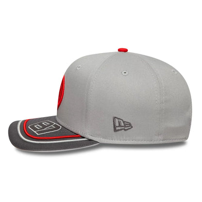 This is a MoneyGram Hass F1 Oliver Bearman 200th Race Dark Grey 9SEVENTY Snapback Adjustable Cap 5