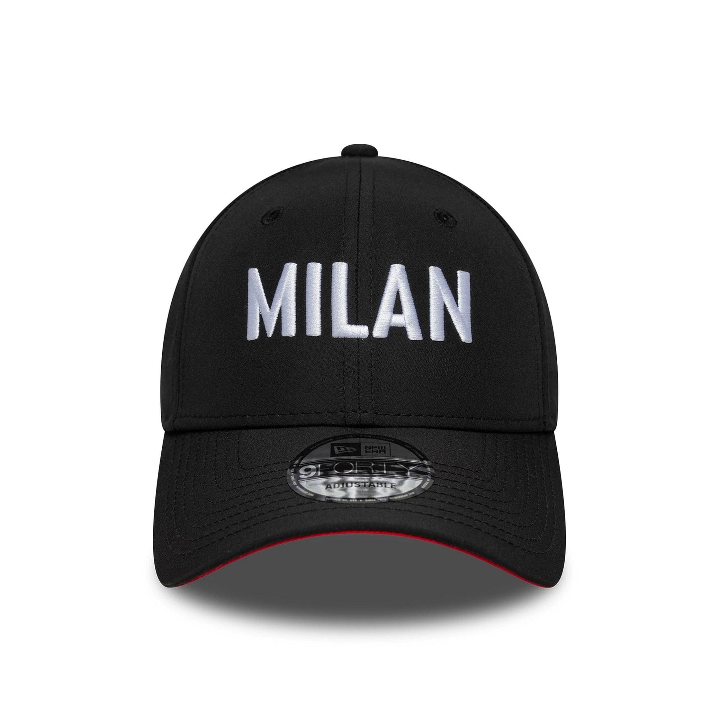 This is a AC Milan Wordmark Black 9FORTY Adjustable Cap 3