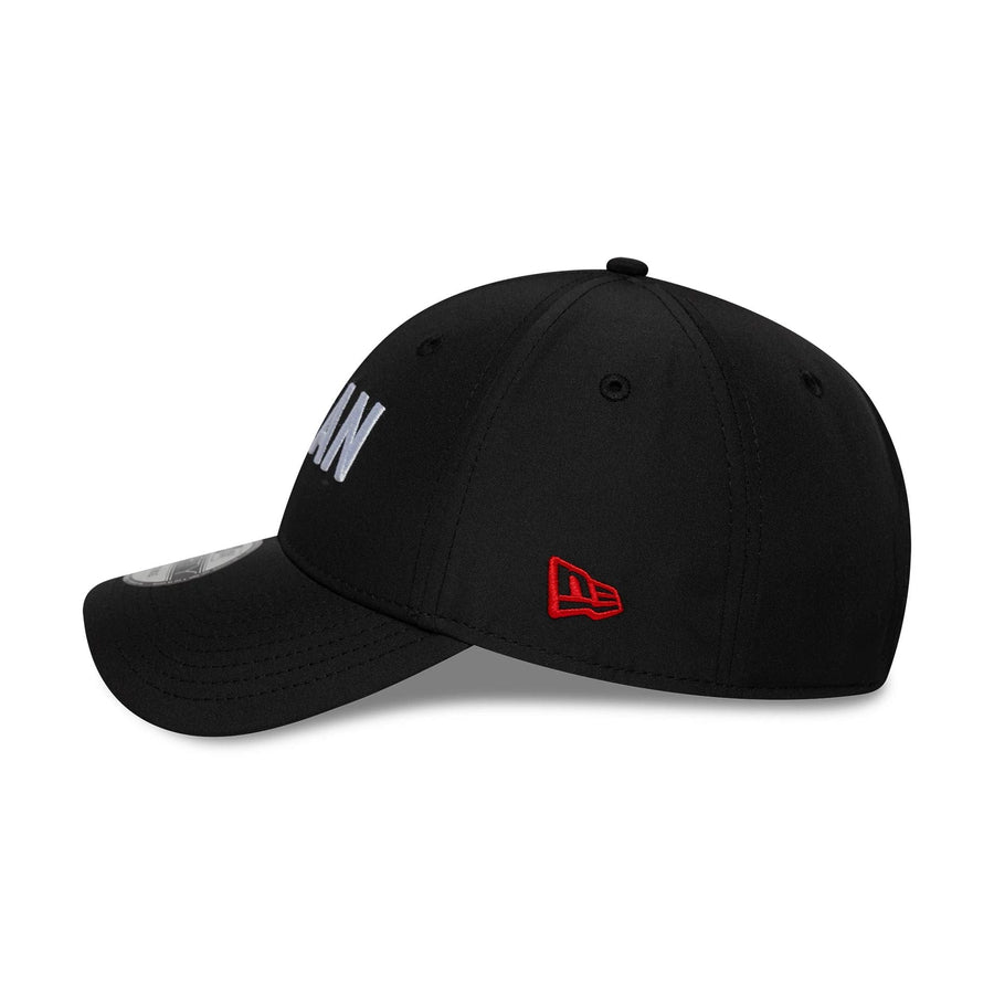 This is a AC Milan Wordmark Black 9FORTY Adjustable Cap 6