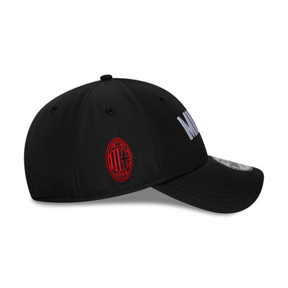 This is a AC Milan Wordmark Black 9FORTY Adjustable Cap 5