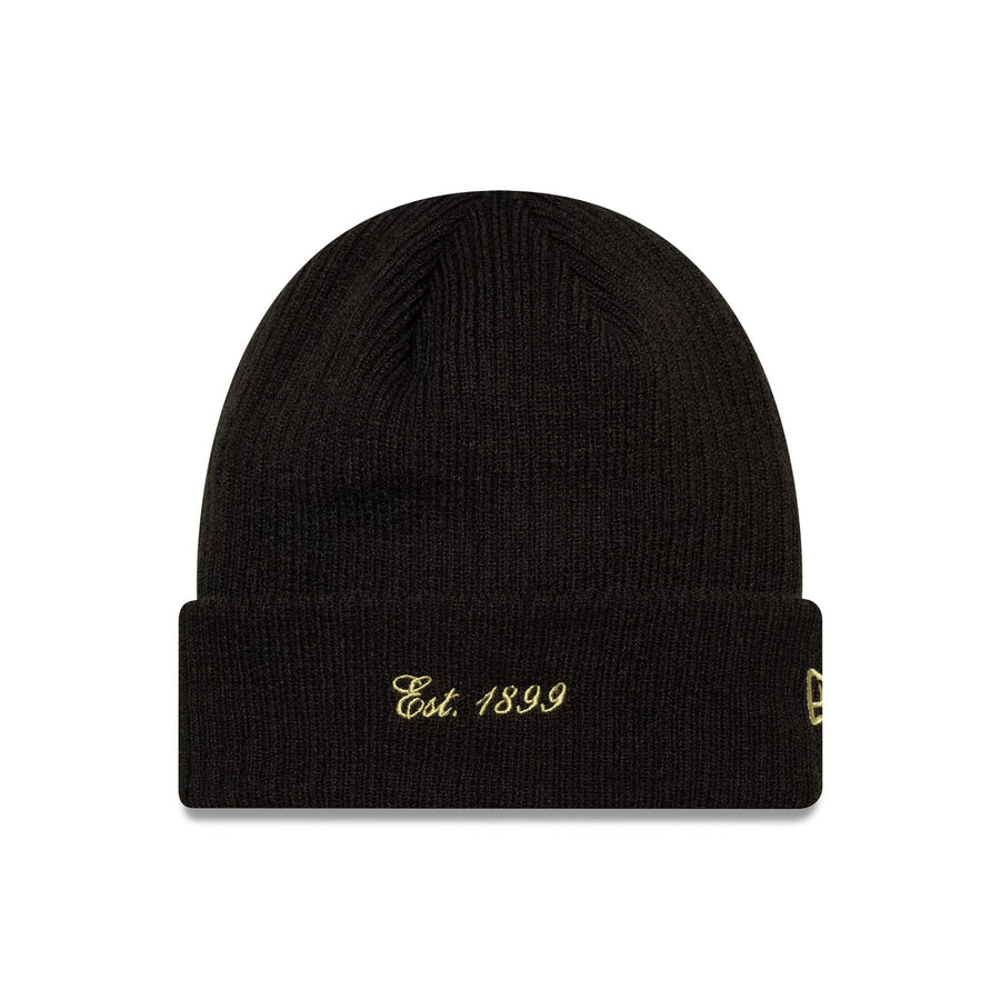 This is a AC Milan 1899 Black Cuff Knit Beanie Cap 1