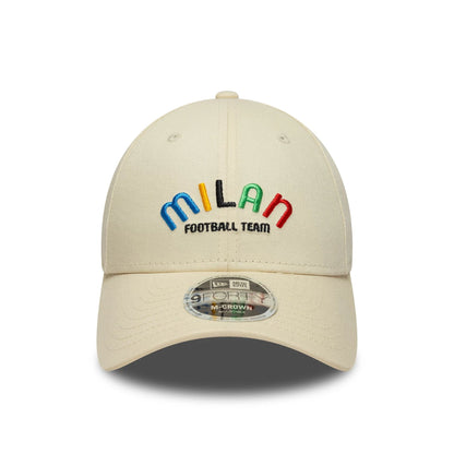 This is a AC Milan Wordmark Cream 9FORTY M-Crown Adjustable Cap 2