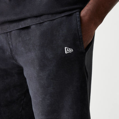 The Male model is wearing McLaren Racing Wordmark Black Oversized Shorts 3