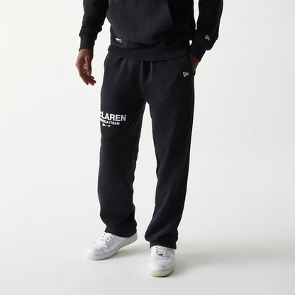 The Male model is wearing McLaren Racing Black Straight Leg Joggers 7