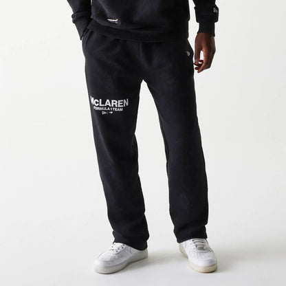 The Male model is wearing McLaren Racing Black Straight Leg Joggers 1
