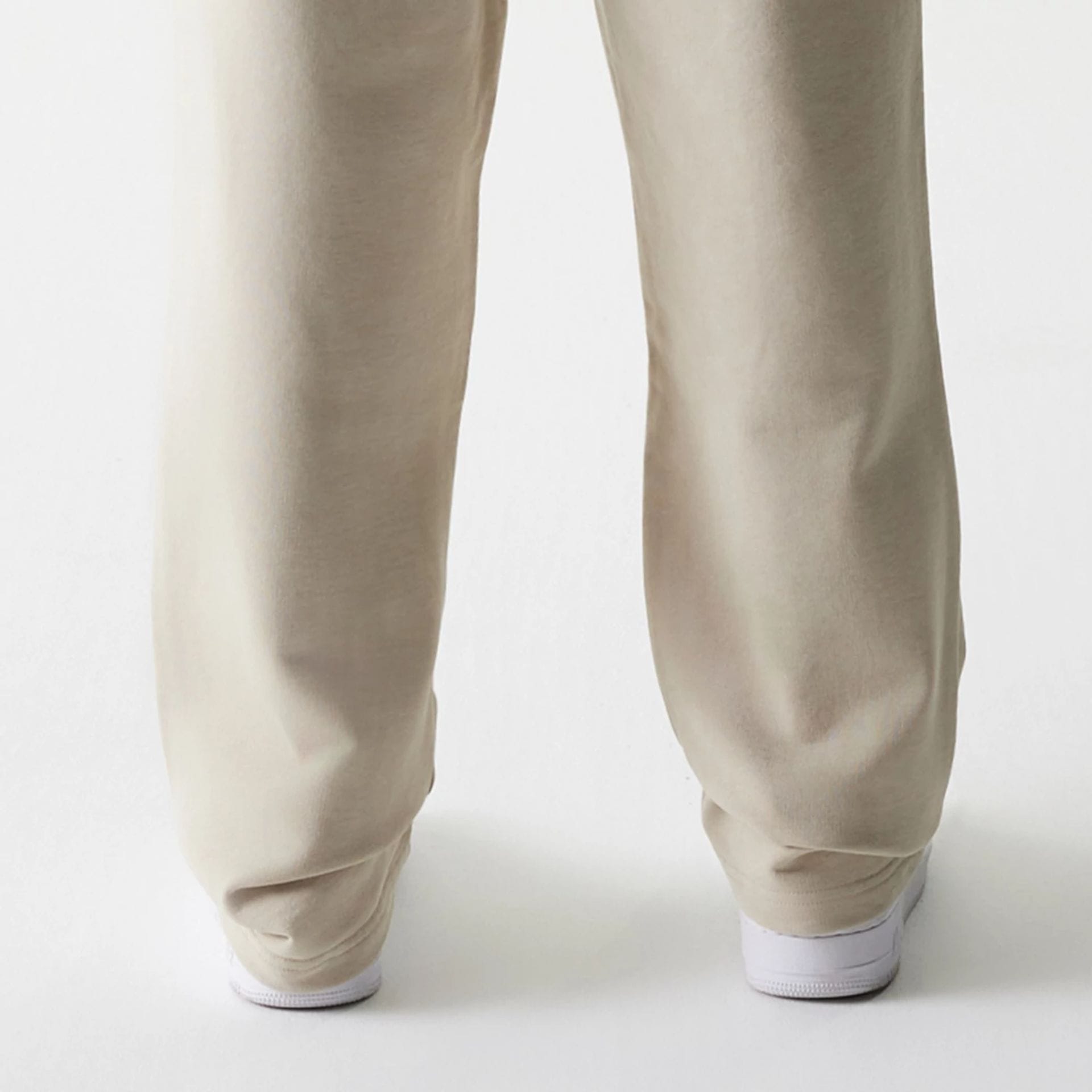 The Male model is wearing McLaren Racing Light Beige Straight Leg Joggers 6