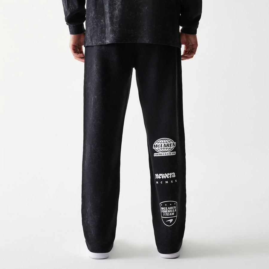 The Male model is wearing McLaren Racing Black Straight Leg Joggers 2