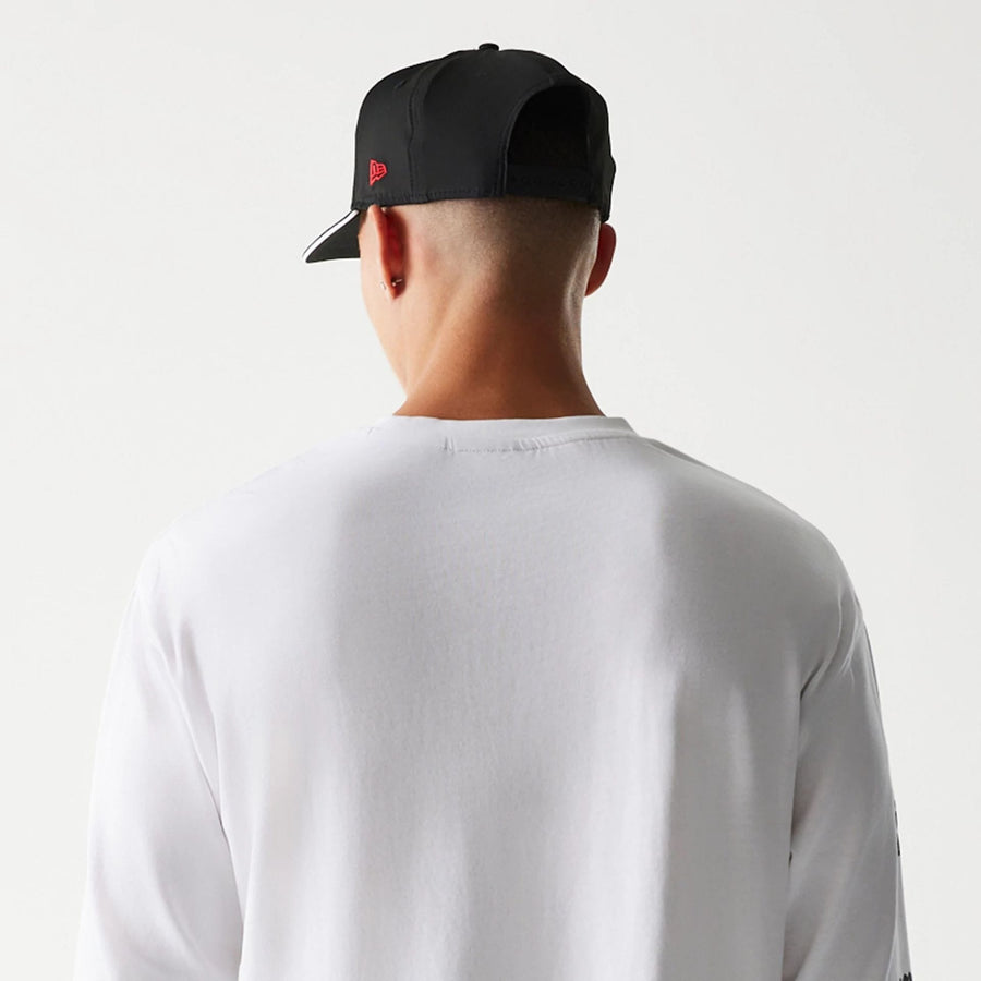 The Male model is wearing McLaren Racing White Long Sleeve T-Shirt 8