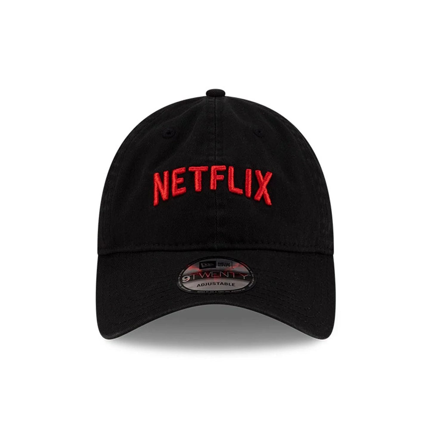 This is a Netflix Logo Washed Black 9TWENTY Adjustable Cap 2