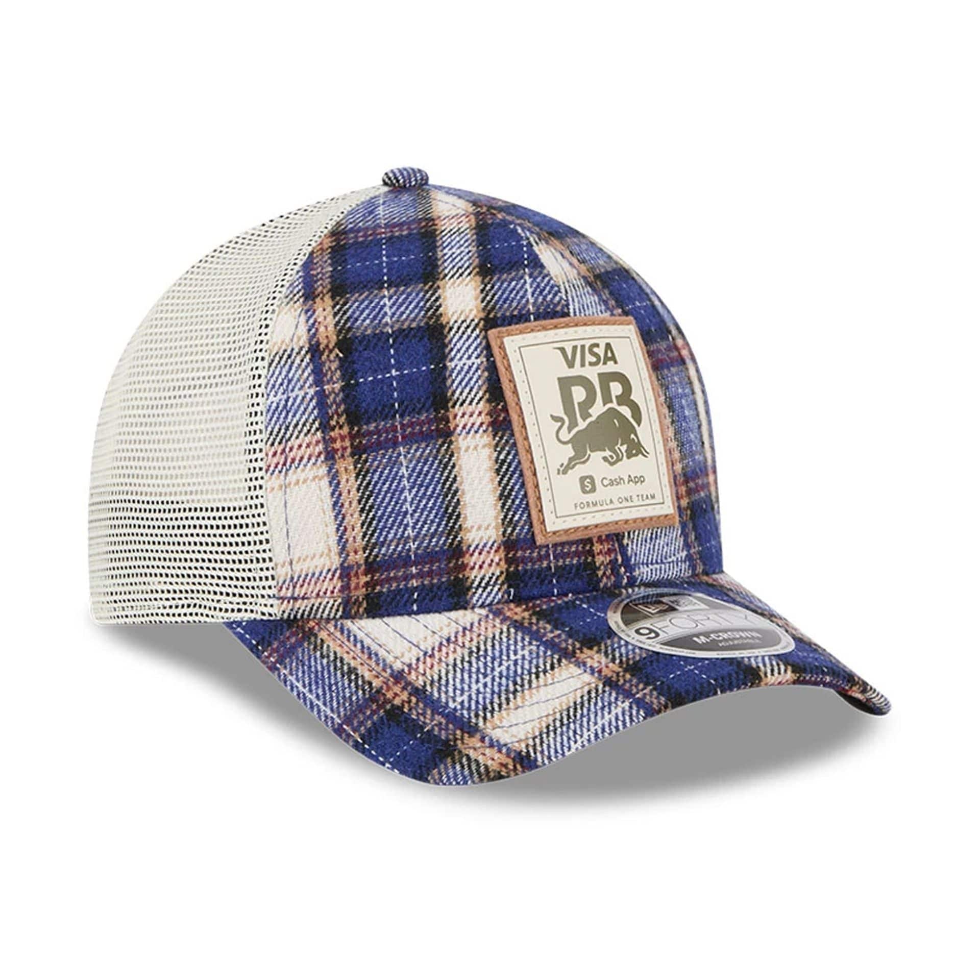 This is a Visa Cash App Racing Bulls Austin Team Dark Blue 9FORTY M-Crown Adjustable Cap 3