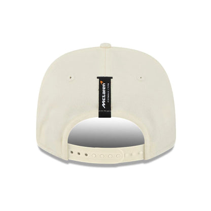 This is a McLaren Racing Brazil Race Special Cream 9SEVENTY Stretch Snap Adjustable Cap 7