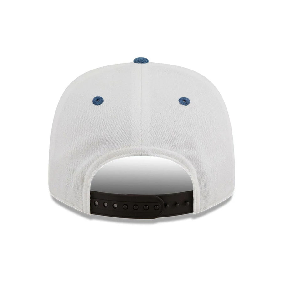 This is a Alpine Racing Austin Race Special White 9SEVENTY Stretch Snap Adjustable Cap 7