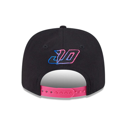 This is a Alpine Racing Jack Doohan Vegas Race Special Black 9SEVENTY Stretch Snap Adjustable Cap 5