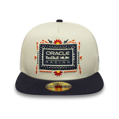 This is a Red Bull Racing Mexico Race Special Cream 59FIFTY A-Frame Fitted Cap 2