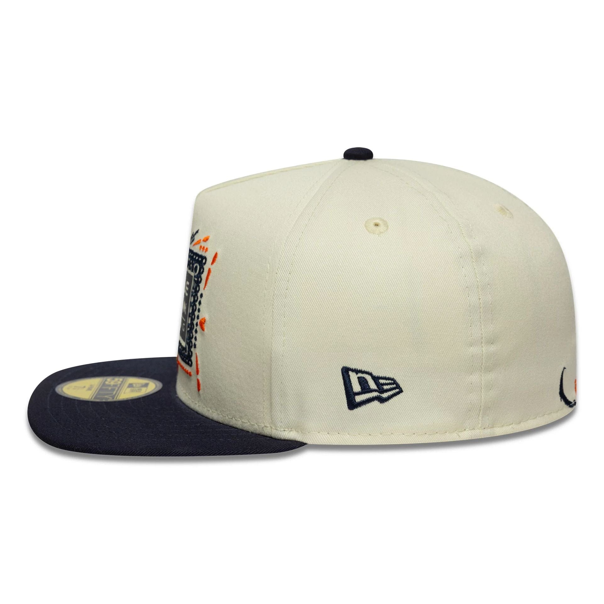 This is a Red Bull Racing Mexico Race Special Cream 59FIFTY A-Frame Fitted Cap 5