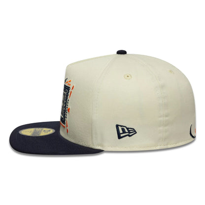 This is a Red Bull Racing Mexico Race Special Cream 59FIFTY A-Frame Fitted Cap 5