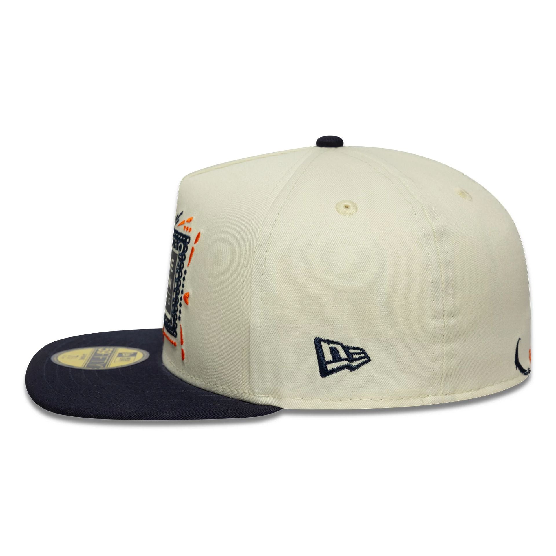 This is a Red Bull Racing Mexico Race Special Cream 59FIFTY A-Frame Fitted Cap 5