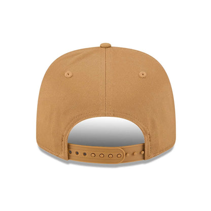 This is a MoneyGram Haas Formula 1 Austin Race Special Beige 9SEVENTY Stretch Snap Adjustable Cap 7