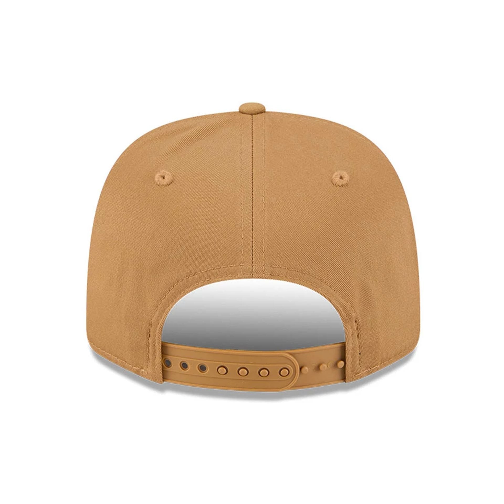 This is a MoneyGram Haas Formula 1 Austin Race Special Beige 9SEVENTY Stretch Snap Adjustable Cap 7