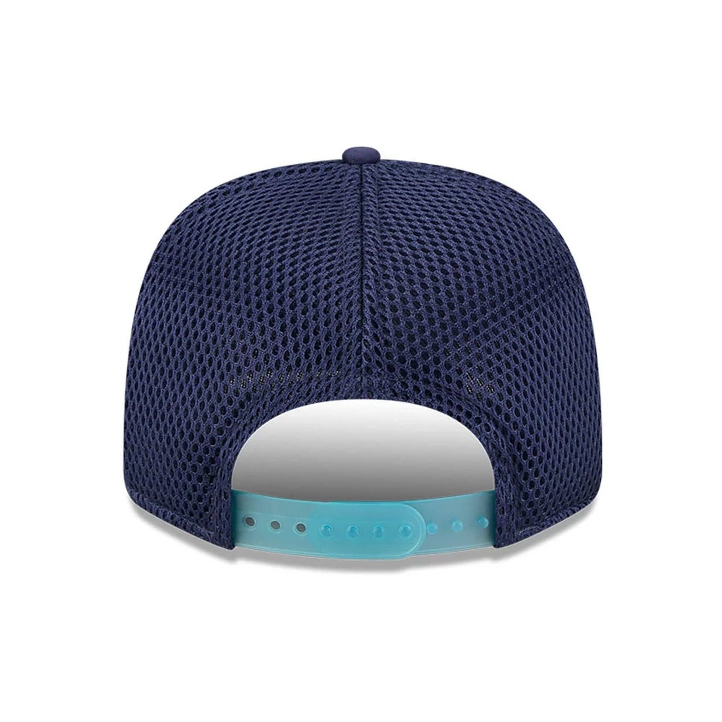 This is a MoneyGram Haas Formula 1 Vegas Race Special Navy 9SEVENTY Stretch Snap Adjustable Cap 4