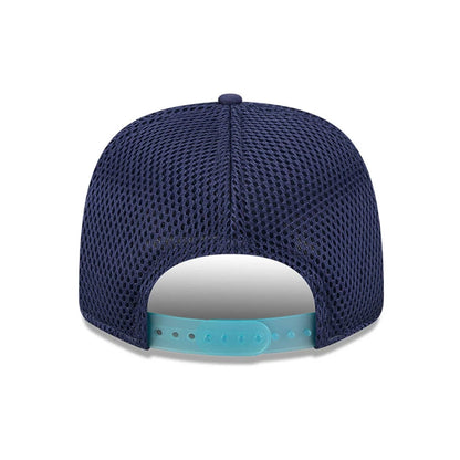 This is a MoneyGram Haas Formula 1 Vegas Race Special Navy 9SEVENTY Stretch Snap Adjustable Cap 4