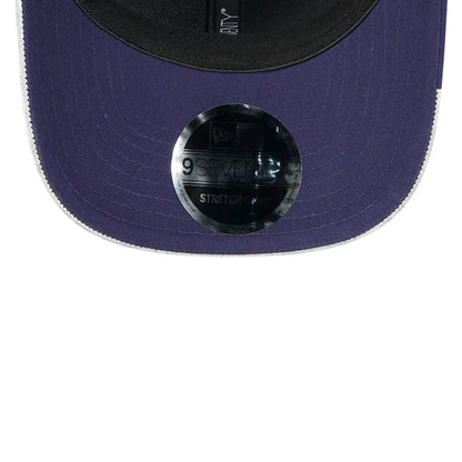 This is a MoneyGram Haas Formula 1 Oliver Bearman Vegas Race Special Navy 9SEVENTY Stretch Snap Adjustable Cap 7