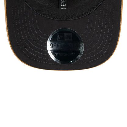 This is a MoneyGram Haas Formula 1 Oliver Bearman Austin Race Special Beige 9SEVENTY Stretch Snap Adjustable Cap 2