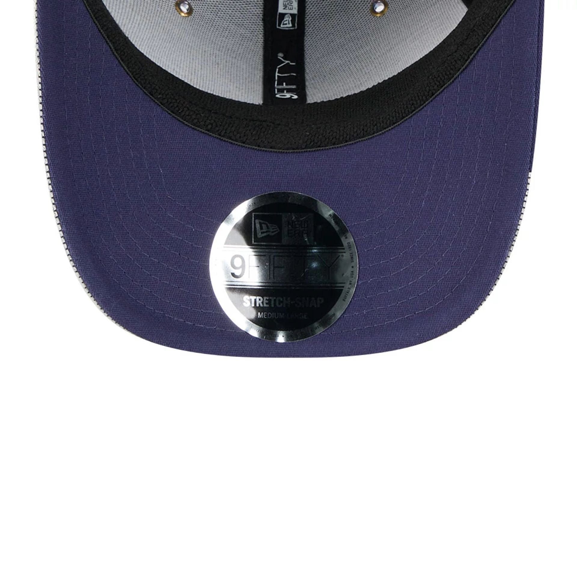 This is a MoneyGram Haas Formula 1 Esteban Ocon Vegas Race Special Navy 9FIFTY Stretch Snap Adjustable Cap 7