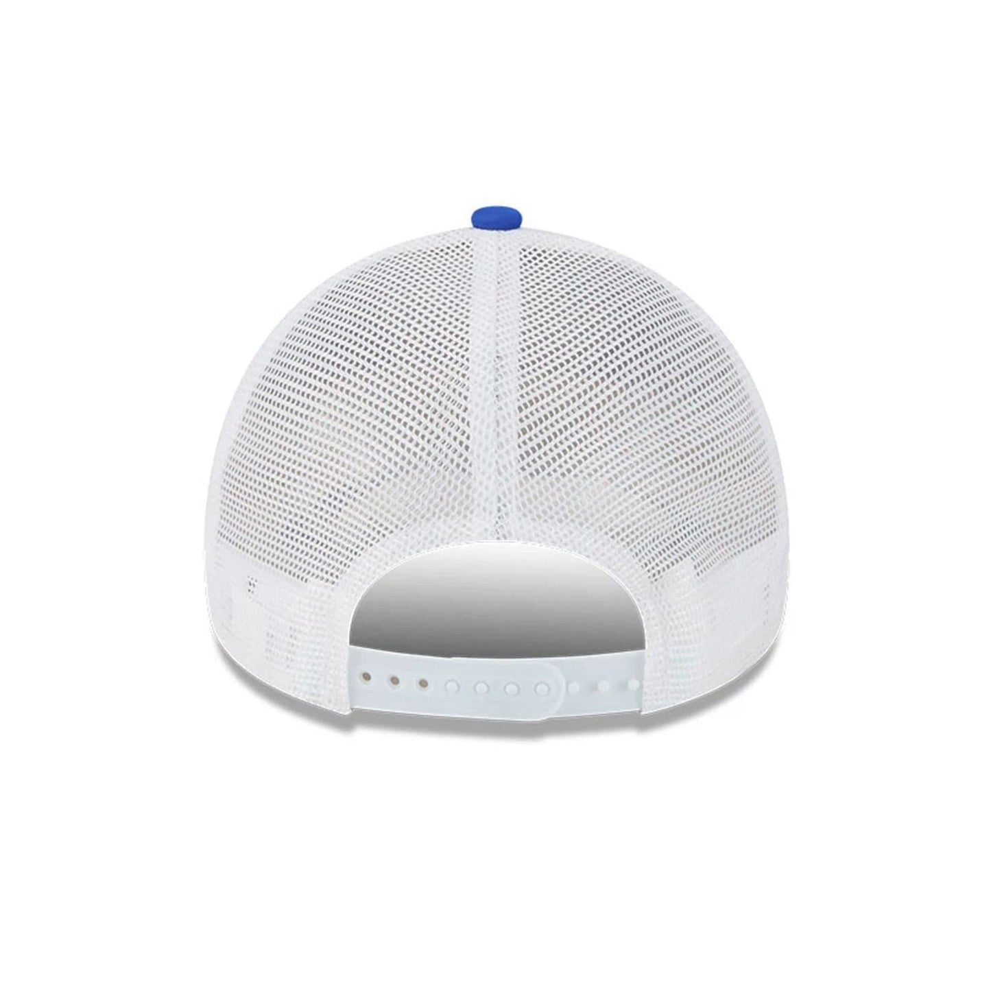 This is a Visa Cash App Racing Bulls Vegas Race Special Blue 9FORTY E-Frame Trucker Adjustable Cap 6